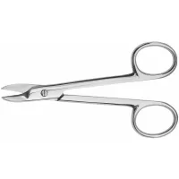 Tijera curva para hoja de lámina oro o plata, tijera de orfebre o joyero 110 mm