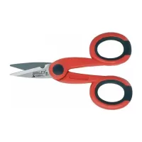 Tijeras para electricista con mango de 2 componentes y cortaalambres 140 mm