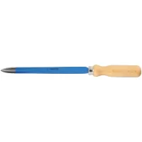 Rasqueta de acero 3 filos con mango de madera R46X