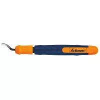 Desbarbador rascador S10 con 1 cuchilla para acero y aluminio, mango de plástico con clip