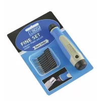 Juego de desbarbador rebabeador con 10 cuchillas cortantes S150 10 Mod. NG8500