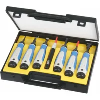 Kit de rebabeadores desbarbadores allround (rebabeadores) en caja de plástico 16 piezas