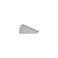 Juego de 10 navajas de repuesto para cúter, se pueden cortar por secciones, 10 cm largo x 1.8cm ancho, Lutz® experience