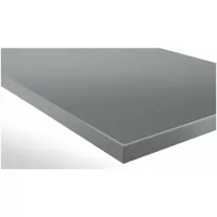 Tablero de trabajo con recubrimiento de plástico gris oscuro (Eluplan)