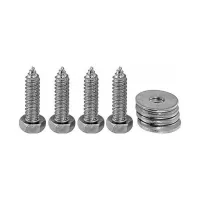 Tornillos para madera con cabeza hexagonal 8 x 32 mm con rondanas 8.4 mm 4 piezas - Últimas piezas, no resurtible