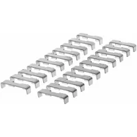 Juego de soportes para estantes, para armarios GridLine 20 piezas F - Últimas piezas, no resurtible