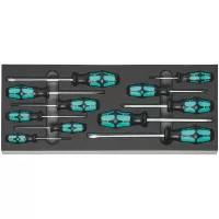Juego de 4 desarmadores Phillips y 7 planos con espuma de almacenaje