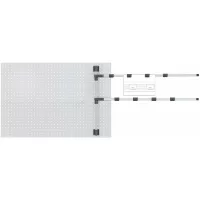 Soporte giratorio para planos, hojas y documentos, para panel perforado EasyFix – Últimas piezas, no resurtible