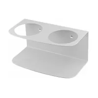 Soporte metálico para cajas o botes, circular, diámetro max 9cm, para sistema de panel Easyfix o tablero perforado 2 - Últimas piezas, no resurtible