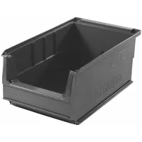 Caja de almacenamiento industrial, de plástico resistente rígido