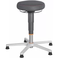 Taburete de trabajo ergonómico, tejido acolchado, patas antideslizantes