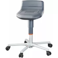 Banco con respaldo ergonómico con 5 ruedas, asiento de espuma altura ajustable, capacidad de carga de 120 kg