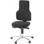 Silla giratoria de trabajo ESD, tapicería de tela, con ruedas antiestática