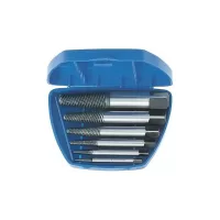Juego de extractores de tornillos 6 piezas, en caja, tamaños 1 a 6