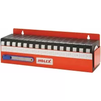 Set de lainas gage cintas calibradas inoxidables, de  0,01-0,25mm 15 pzas con soporte metálico para pared